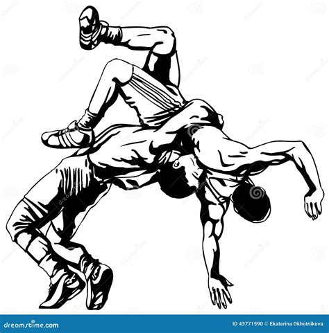 Wrestling Picture Stock Illustrations 11387 Wrestling Picture Stock
