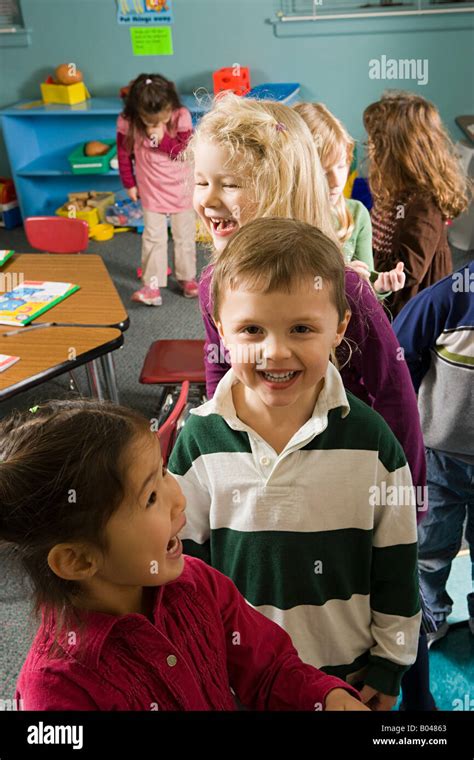 Children In A Classroom Stock Photo Alamy