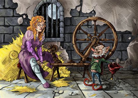 Grimms Fairy Tales Stories Rumpelstiltskin Makes An Offer Digital Art