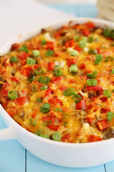 English Muffin Sausage Egg And Cheese Breakfast Casserole