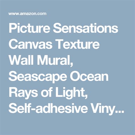Picture Sensations Canvas Texture Wall Mural Seascape Ocean Rays Of