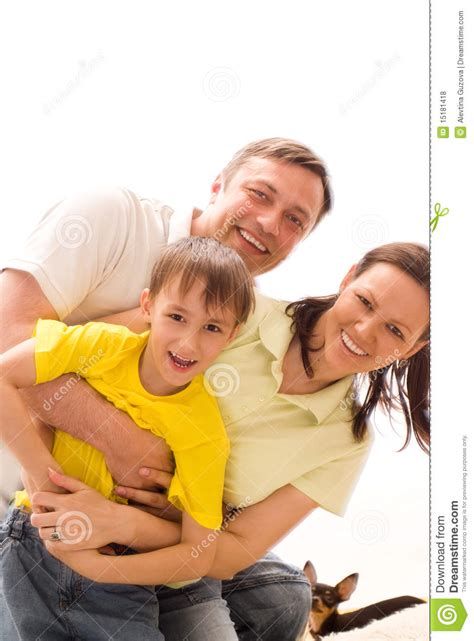Happy Parents With Children Stock Photo Image Of Game House 15181418