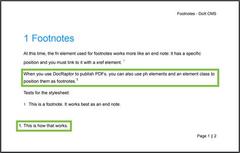 How To Add Footnotes And Endnotes Dox Systems