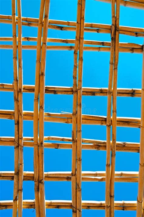 Morocco Abstract Bamboo Roof In Sky Stock Photo Image Of Pattern