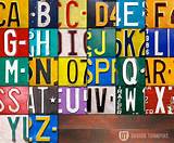 License Plate Alphabet Images