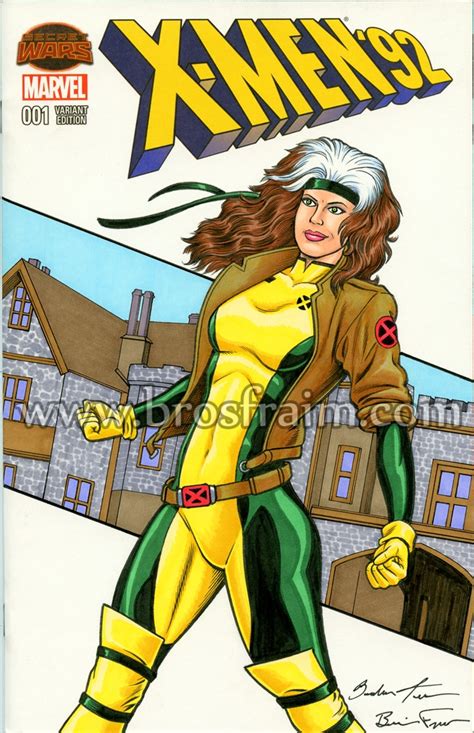 X Men 92 1 Sketch Cover Featuring Rogue In Brendon And Brian Fraim