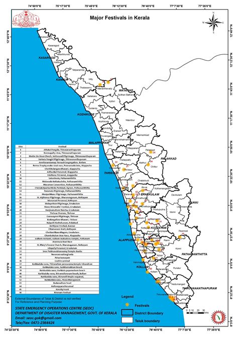 Kerala state map district wise. Maps - Kerala State Disaster Management Authority