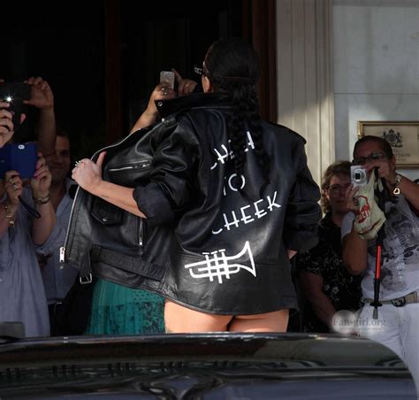 lady gaga wears leather hotpants bra and jacket out and about in athens
