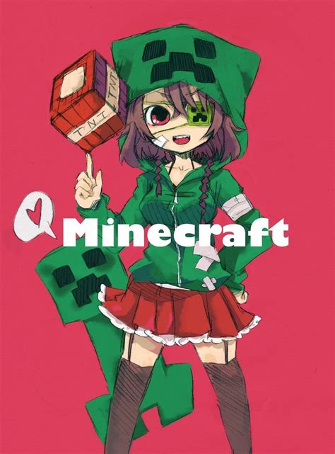 Minecraft Creeper Gijinka Minecraft Anime Girls Disney Minecraft