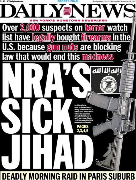 ‘nras Sick Jihad Ny Tabloid Declares War On The Nra The