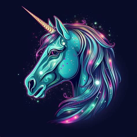 Premium Ai Image Colorful Unicorn Vector Illustration Design