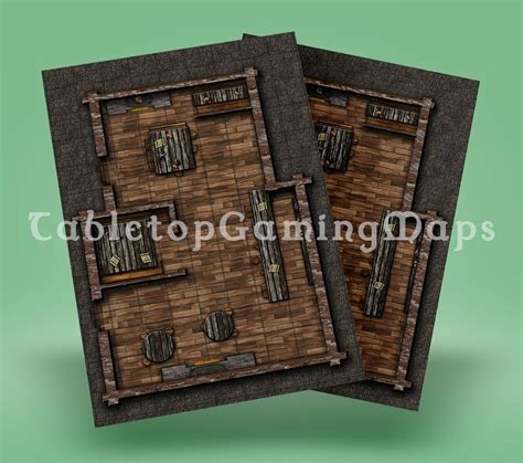 Tavern Battle Map For Dungeons And Dragons Pathfinder And Etsy