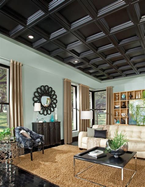 Ceiling paint is formulated differently than wall paint—its thicker and stickier formulation is meant to eliminate most drips, and best used with a roller cover paint tray and liner(s). Inspired Whims: Cool Ceiling Solutions: Armstrong ...