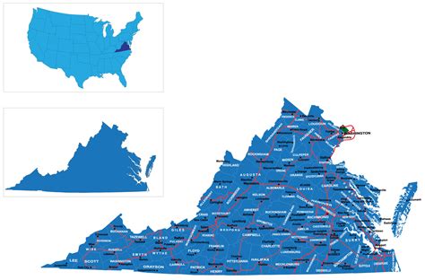 Show Me Map Of Virginia Map