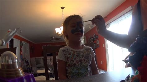 Sophia Gets Her Face Painted Like Dory Youtube
