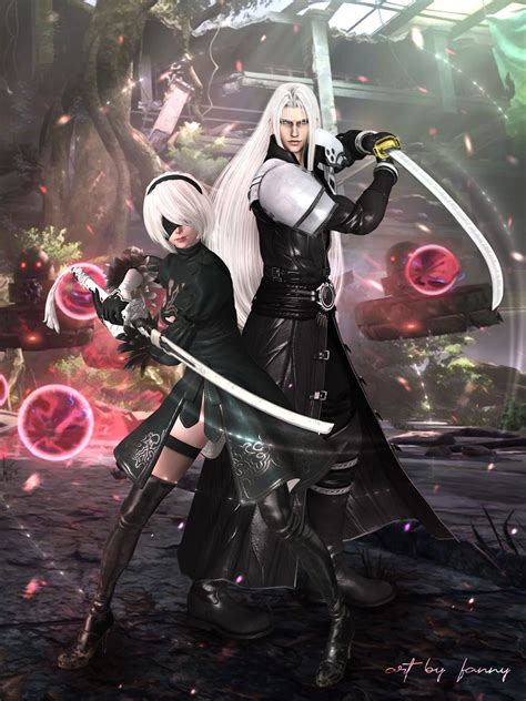 Crossover Sephiroth X 2b In 2020 Final Fantasy