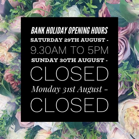 Get this location maps and gps coordinates. Bank Holiday Opening Hours | Clifford Burr