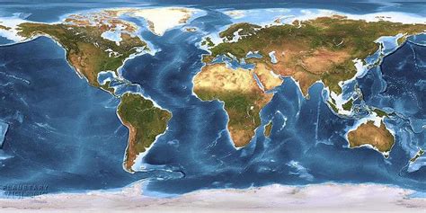 Global Earth Texture Map With Bathymetry Earth Texture Texture