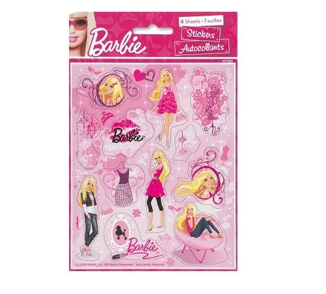 Barbie Stickers Regina A1 Rent Alls The Party Store 306 994 4781