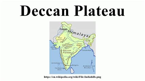 Deccan Plateau Map With States