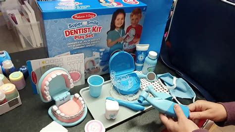 Melissa Doug Super Smile Dentist Kit With Pretend Play Set Of Teeth And Dental Accessories 25