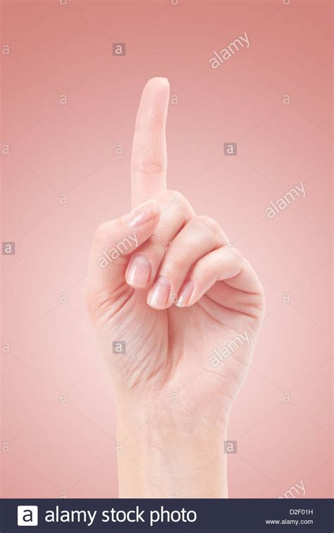 Hand Raised Index Finger Hi Res Stock Photography And Images Alamy