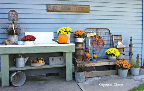 Fall Outdoor Decor A Salvage Style Event Organized Clutter