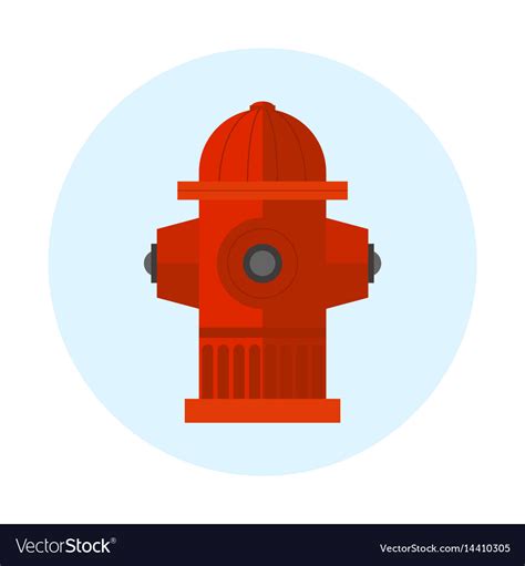 Red Fire Hydrant Metal Royalty Free Vector Image