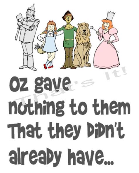Wizard Of Oz Art Print Oz Gave Nothing Tin Man America Etsy