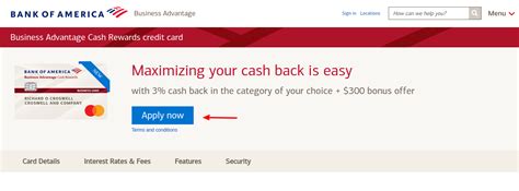 Activating your credit card online is quick, easy and secure. www.bankofamerica.com - Application Process for Business Advantage Cash Rewards Mastercard ...
