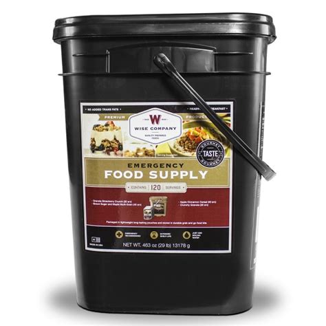 Wise food storage offers a number of just add water food storage kits, ranging from 1 month to 12 months. Breakfast Bucket - 120 Servings | Wise Food Storage