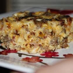 With combined american and cheddar cheese. Amish Breakfast Casserole. Great make-ahead dish for company coming to v… | Amish breakfast ...
