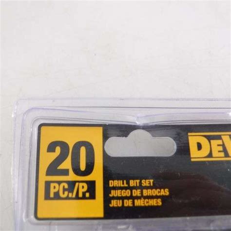 Dewalt Dw1177 20 Piece Black Oxide Drill Bit Set 116 To 12 Inch