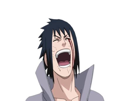 Laughing Sasuke Shippuden Render By Nostromoxwallpaper On