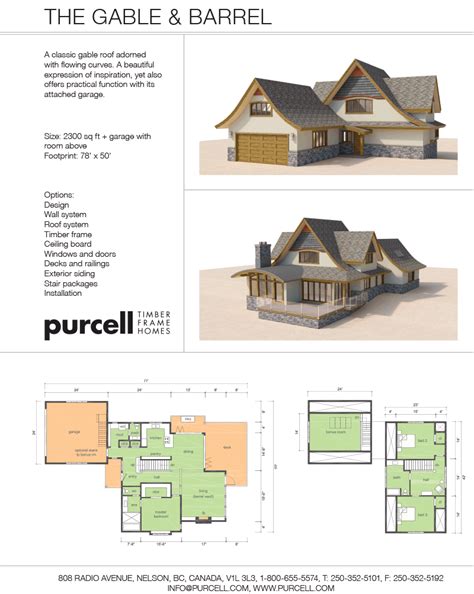 Purcell Timber Frames Home Packages Gable And Barrel Cabin House