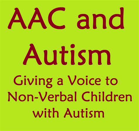 Users communicate by tapping symbols from the apps 10. Giving a Voice to Non-Verbal Children with Autism: AAC and ...