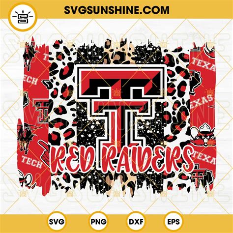 Texas Tech Red Raiders Svg Png Dxf Eps Cut Files For Cricut Silhouette