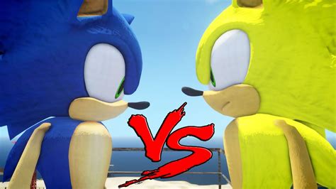 Sonic Vs Super Sonic Great Battle Youtube