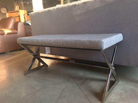 This Bench Is So Sleek We Love The Chrome Legs Only 199 Modern