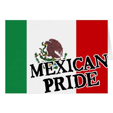 Mexican Pride Flag Card Zazzle