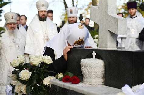Primate Of The Russian Church Performs The Memorial Service At
