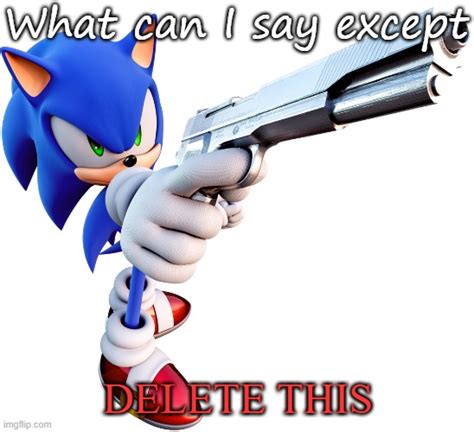Sonic With A Gun Memes Imgflip