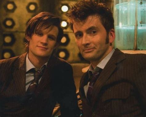 David Tennant 10th And Matt Smith 11th The Tenth Doctor Photo