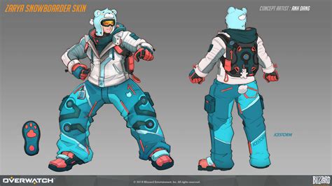 Anhdang On Twitter Zarya Snowboarder Skin And Weapon Concept I Made