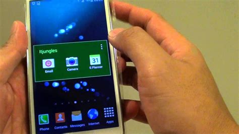 Samsung Galaxy S5 How To Customize Home Screen Folder Color Youtube