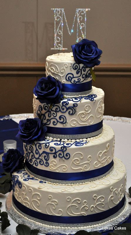 A fun way to come up with ideas is to have a look at what others are doing. 38 Elegant Blue Wedding Cake Ideas You Will Like - ChicWedd