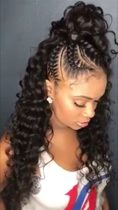 Pin By Sedika Rogers On Hair Braids With Curls Weave Ponytail