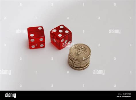 Dice And Money Stock Photo Alamy