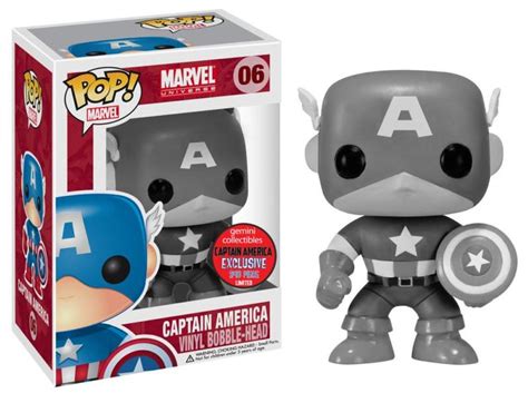The Blot Says Gemini Collectibles Bandw Captain America Pop Marvel
