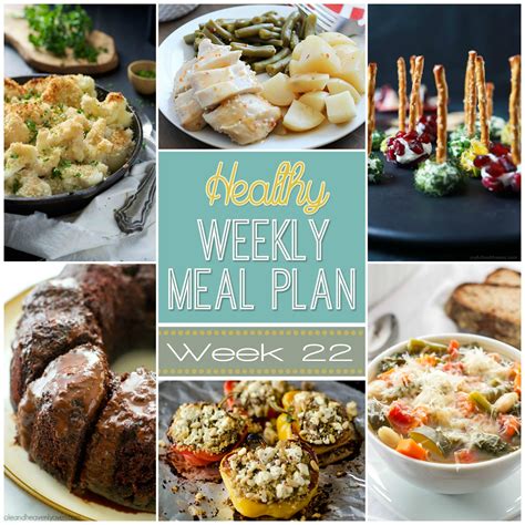 Healthy Weekly Meal Plan 22 Recipe Runner